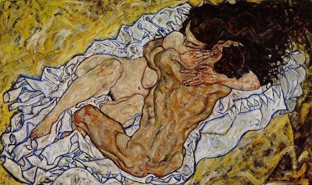Egon Schiele-Abrazo-Amantes